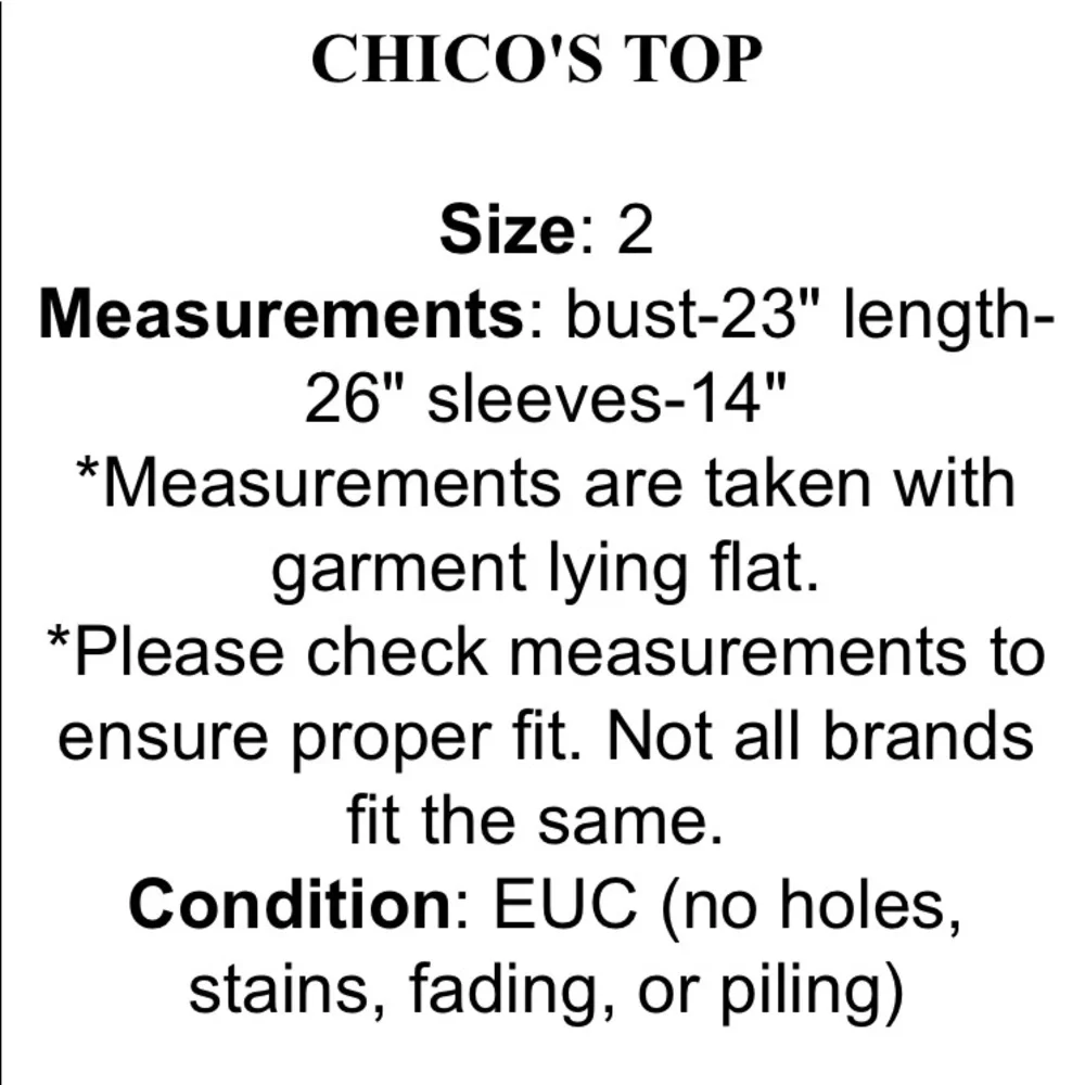CHICO’S BLOUSE 2‎